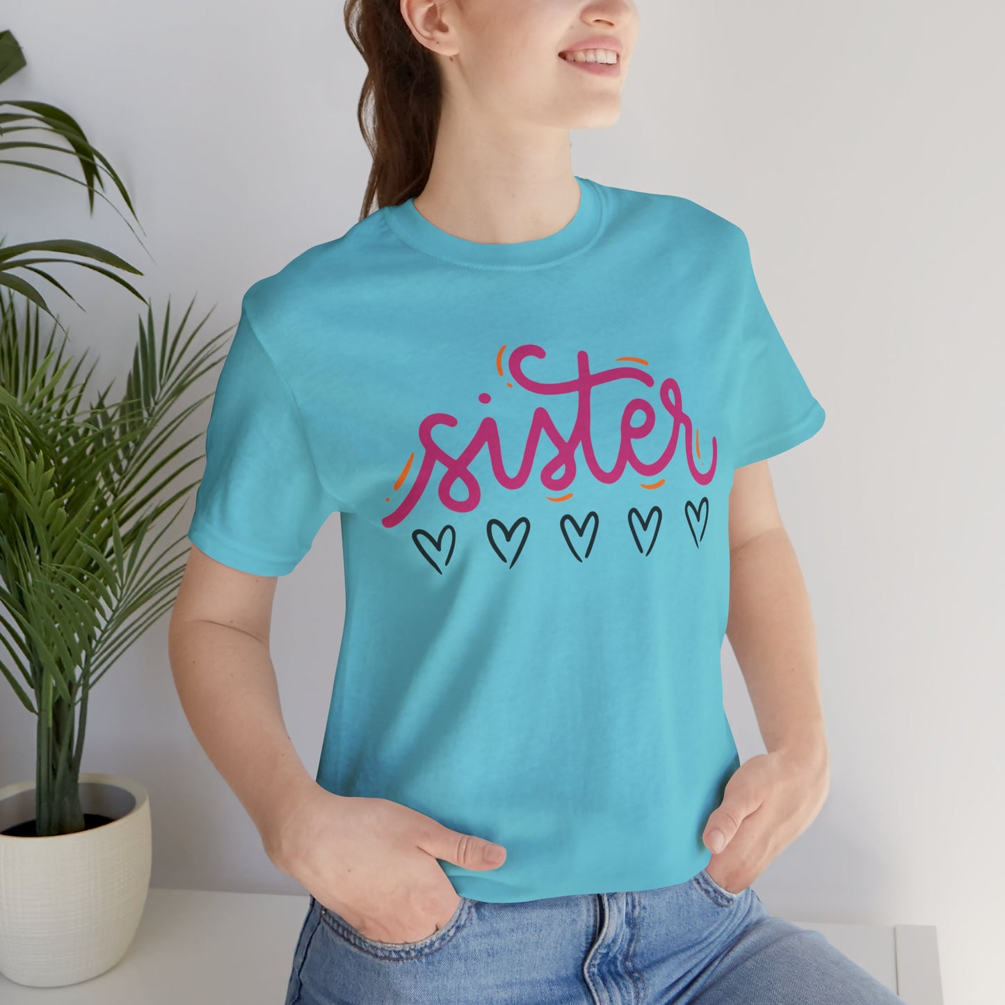 Sister Love Hearts Tee