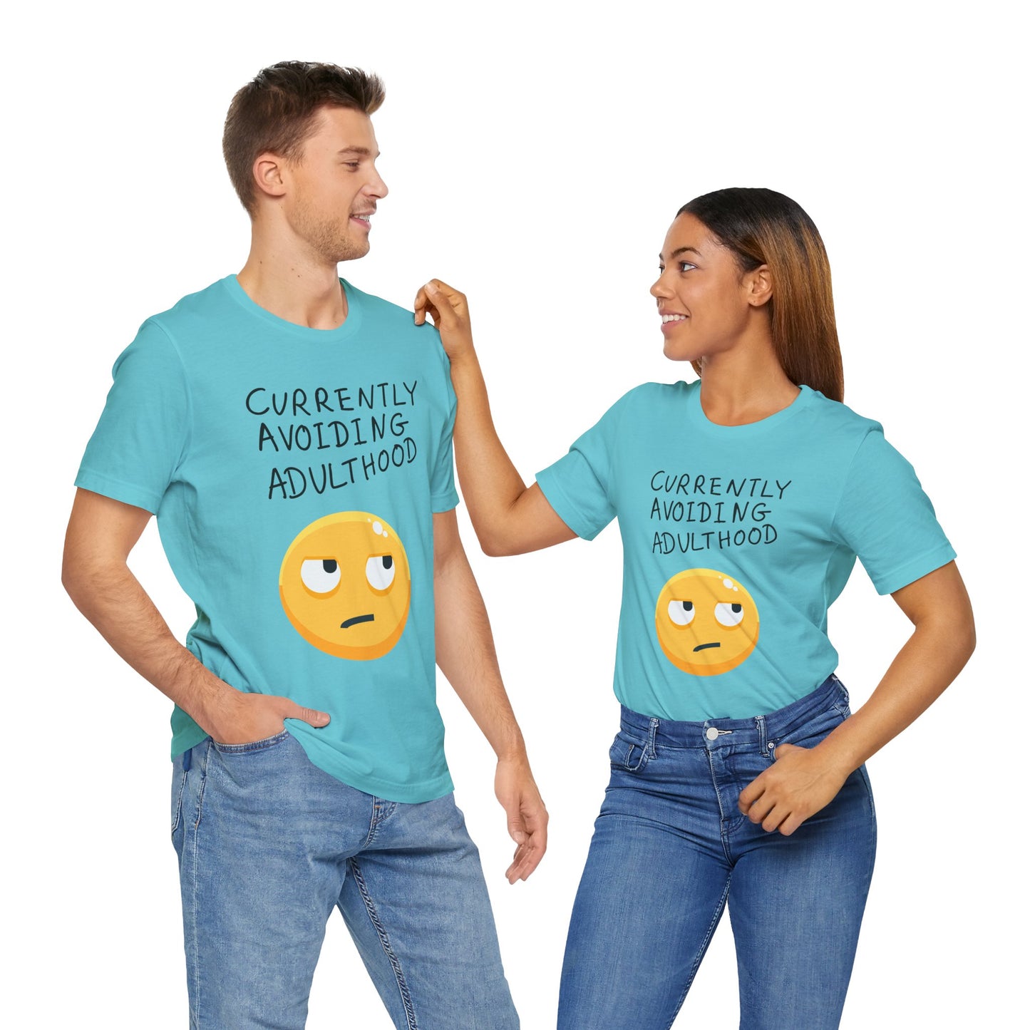 Avoiding Adulthood Emoji Tee