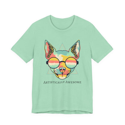 Colorful Artistic Cat Tee