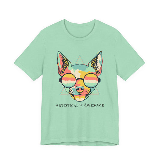 Colorful Artistic Cat Tee