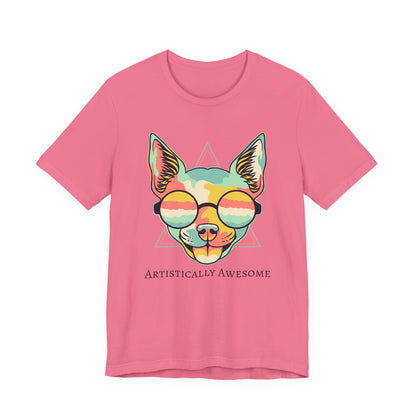 Colorful Artistic Cat Tee