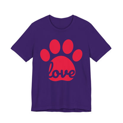 Love Paw Print Jersey Tee
