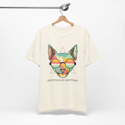 Colorful Artistic Cat Tee