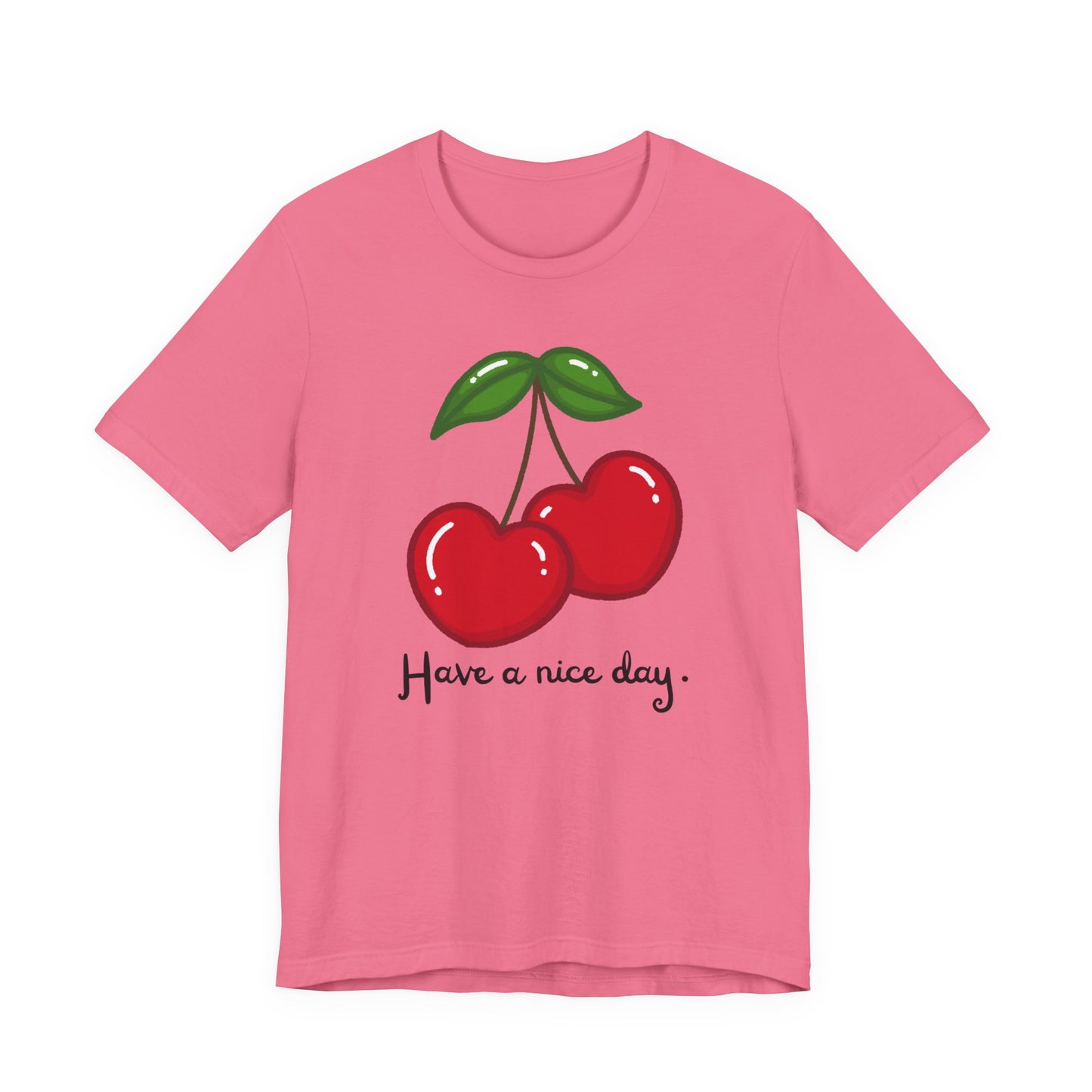 Have a Nice Day Cherry Hearts Tee