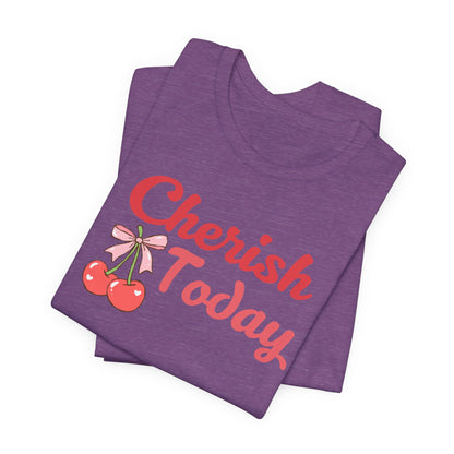 Cherish Today Cherry Bow Tee