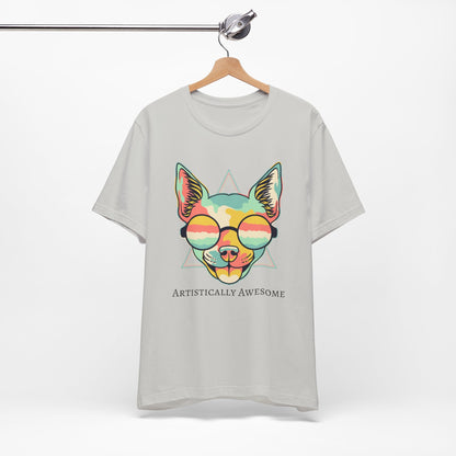 Colorful Artistic Cat Tee