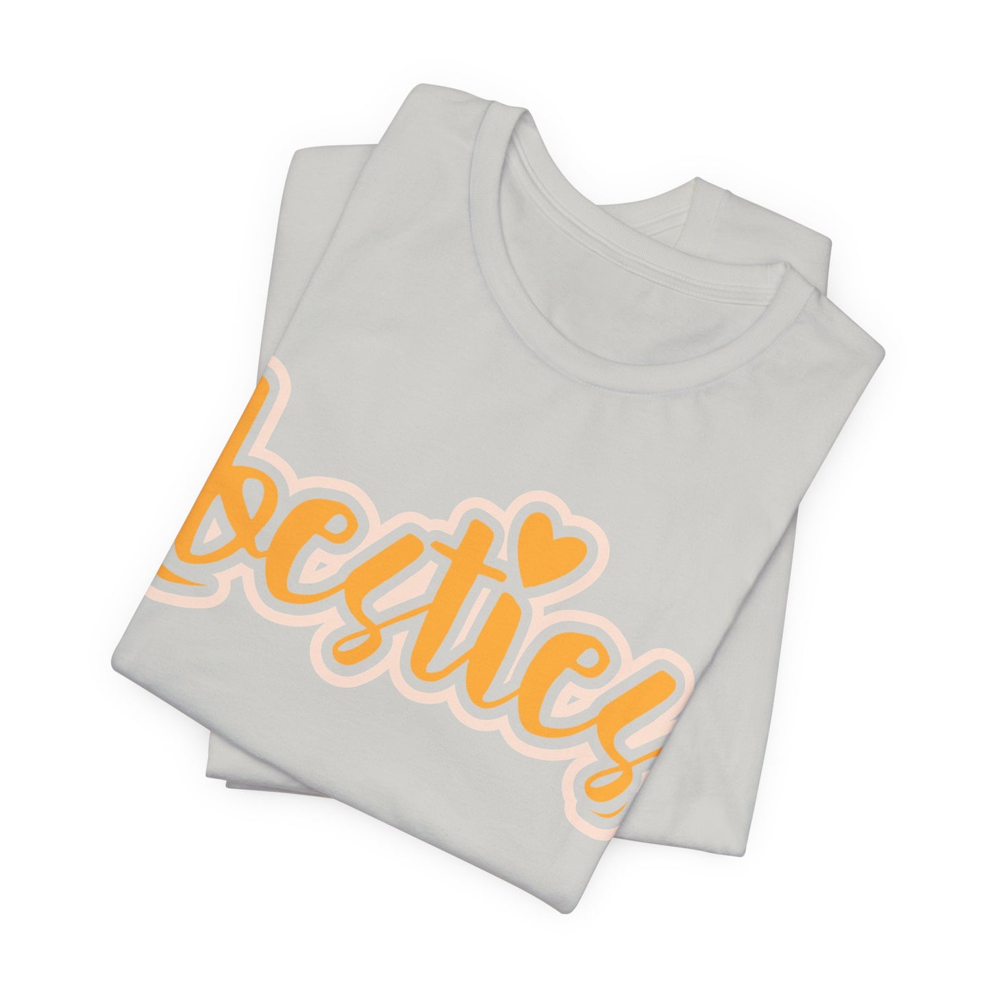 Besties Heart Script Tee