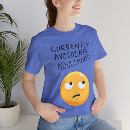 Avoiding Adulthood Emoji Tee