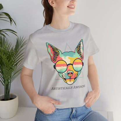 Colorful Artistic Cat Tee