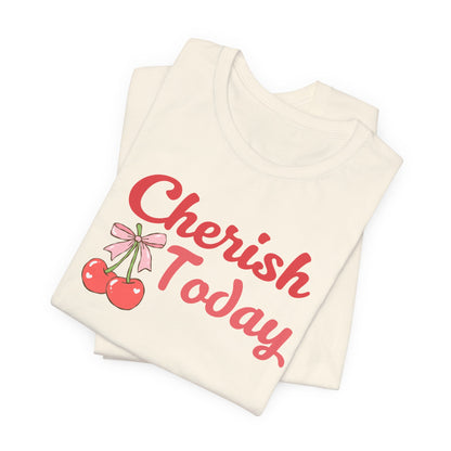 Cherish Today Cherry Bow Tee