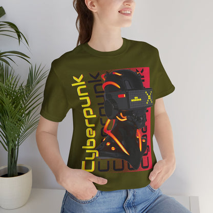 Cyberpunk Glitch Head Tee