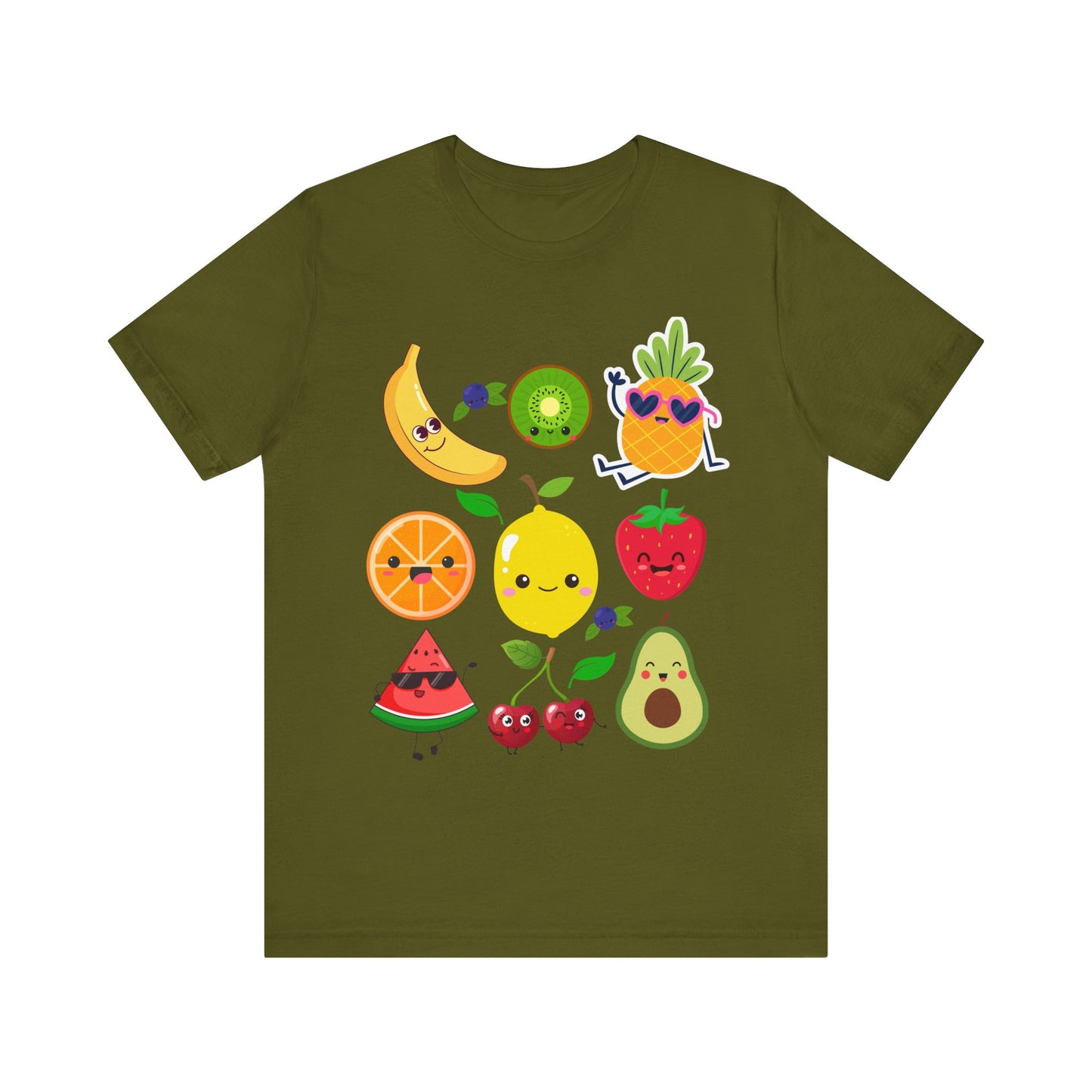 Cute Fruit Friends Kawaii Foodie Tee
