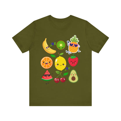 Cute Fruit Friends Kawaii Foodie Tee