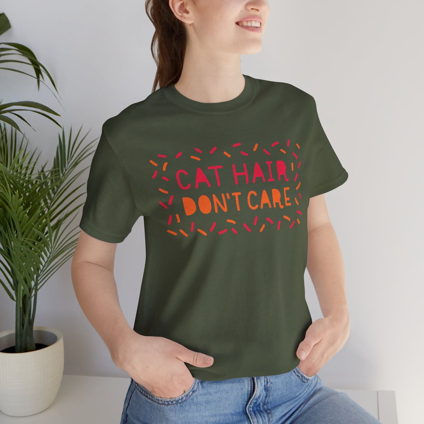 Cat Hair Don't Care Tee
