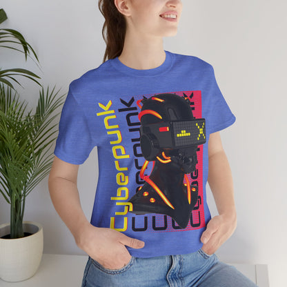 Cyberpunk Glitch Head Tee