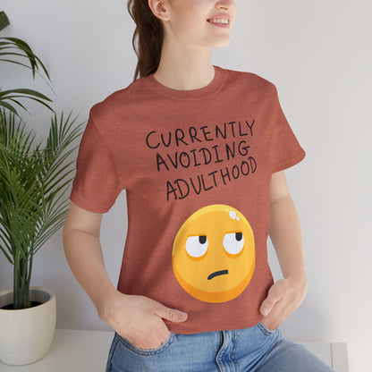 Avoiding Adulthood Emoji Tee