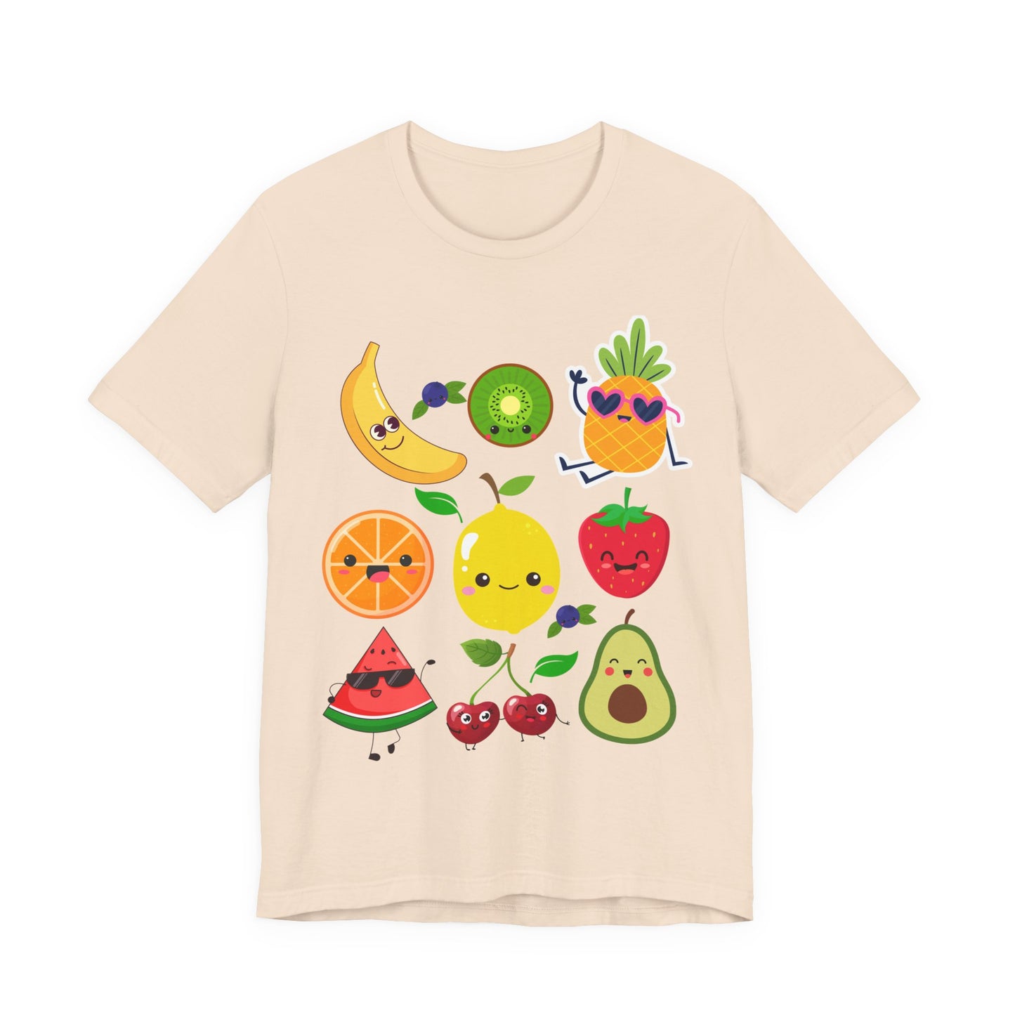 Cute Fruit Friends Kawaii Foodie Tee