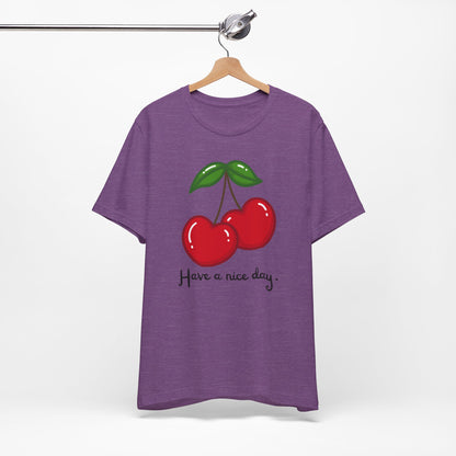 Have a Nice Day Cherry Hearts Tee