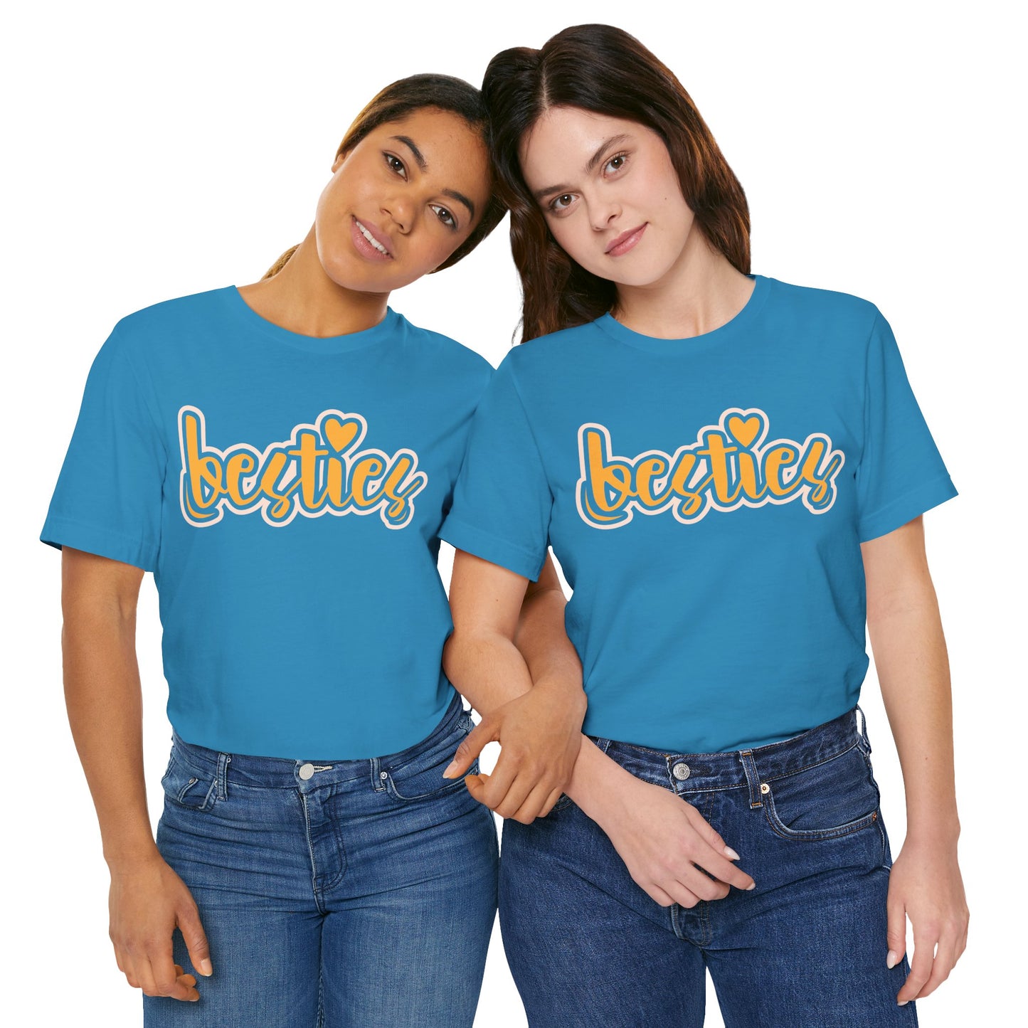 Besties Heart Script Tee