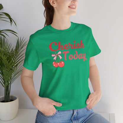 Cherish Today Cherry Bow Tee