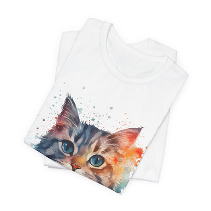 Watercolor Cat Tee