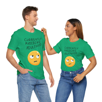 Avoiding Adulthood Emoji Tee
