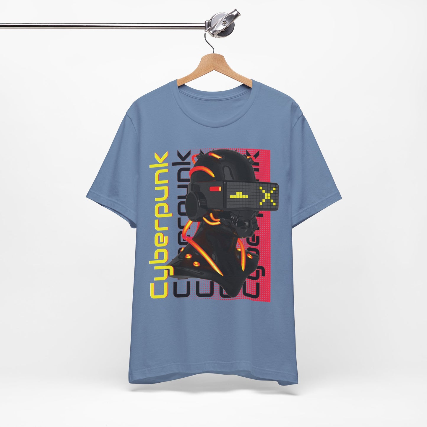 Cyberpunk Glitch Head Tee