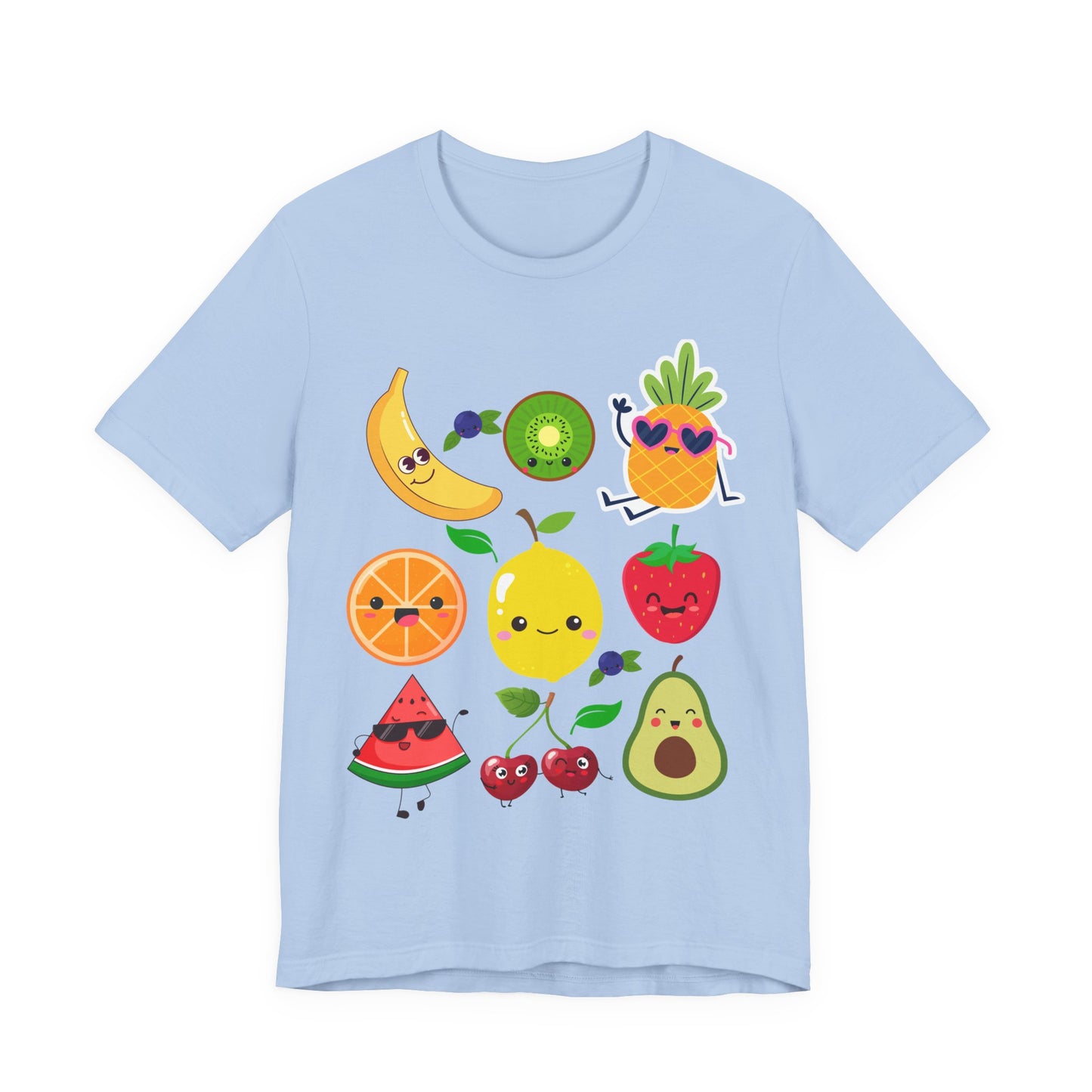 Cute Fruit Friends Kawaii Foodie Tee