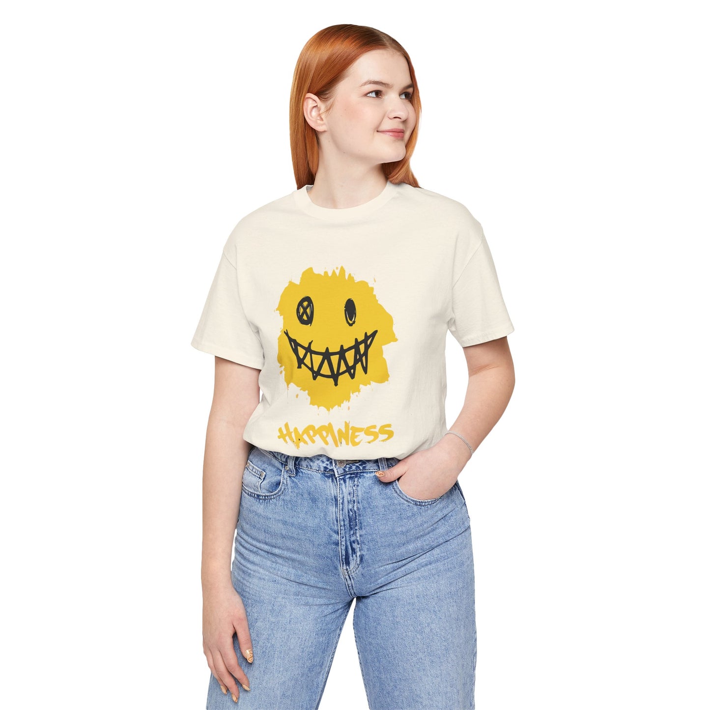 Grungy Happiness Smiley Tee