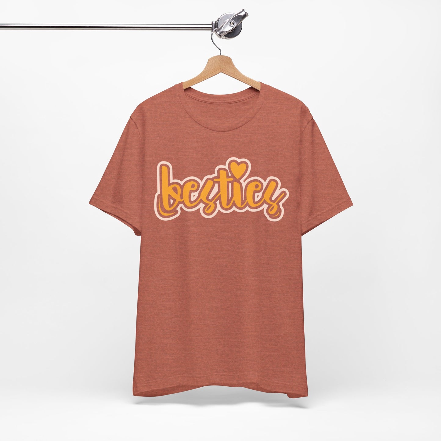 Besties Heart Script Tee