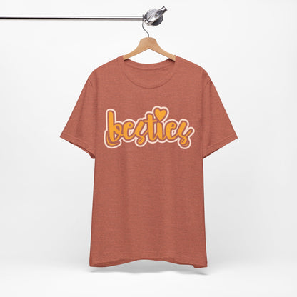 Besties Heart Script Tee