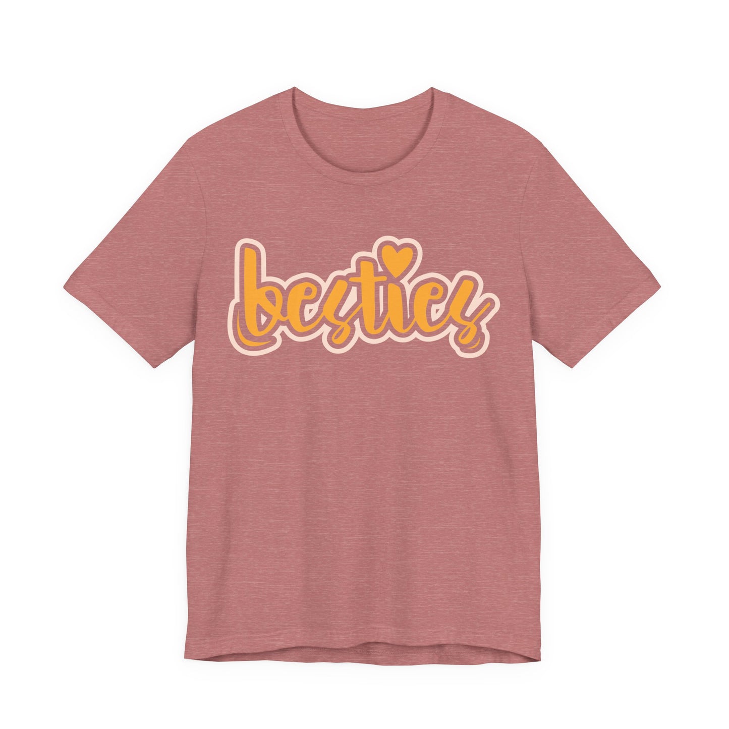 Besties Heart Script Tee