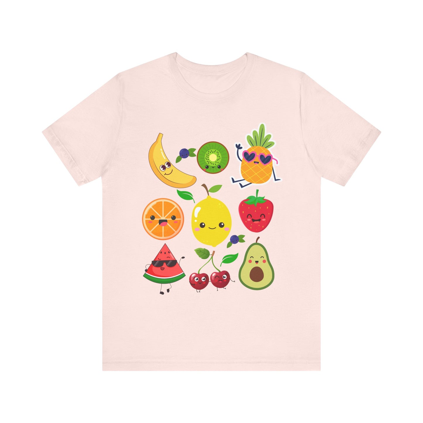 Cute Fruit Friends Kawaii Foodie Tee