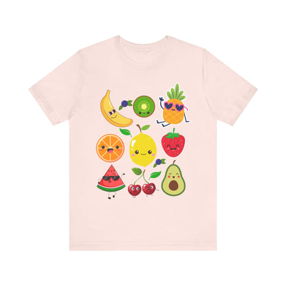 Cute Fruit Friends Kawaii Foodie Tee