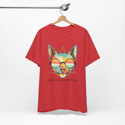 Colorful Artistic Cat Tee