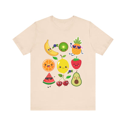 Cute Fruit Friends Kawaii Foodie Tee