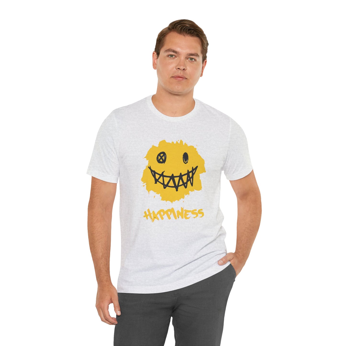 Grungy Happiness Smiley Tee