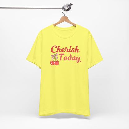 Cherish Today Cherry Bow Tee