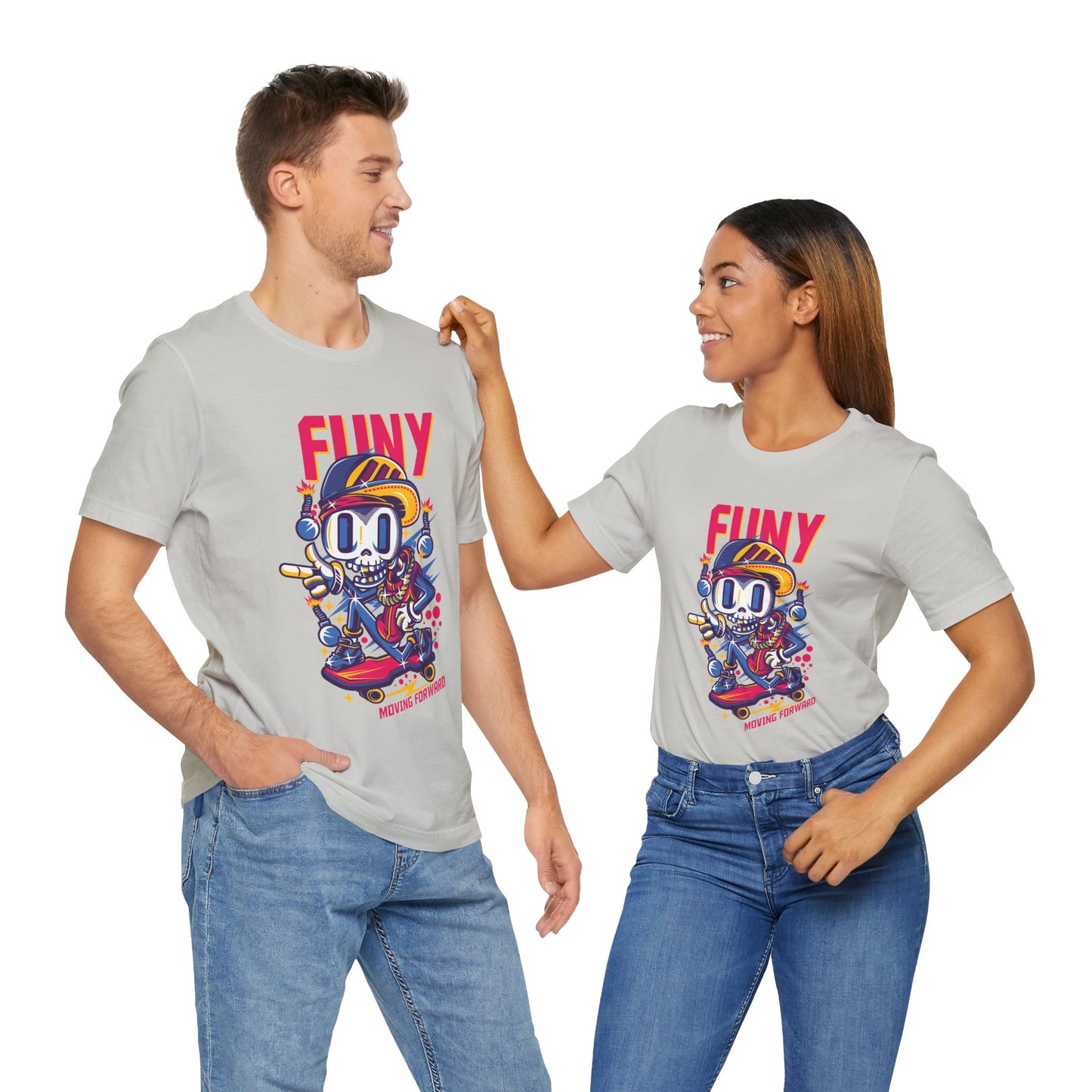 Funy Moving Forward Skater Tee