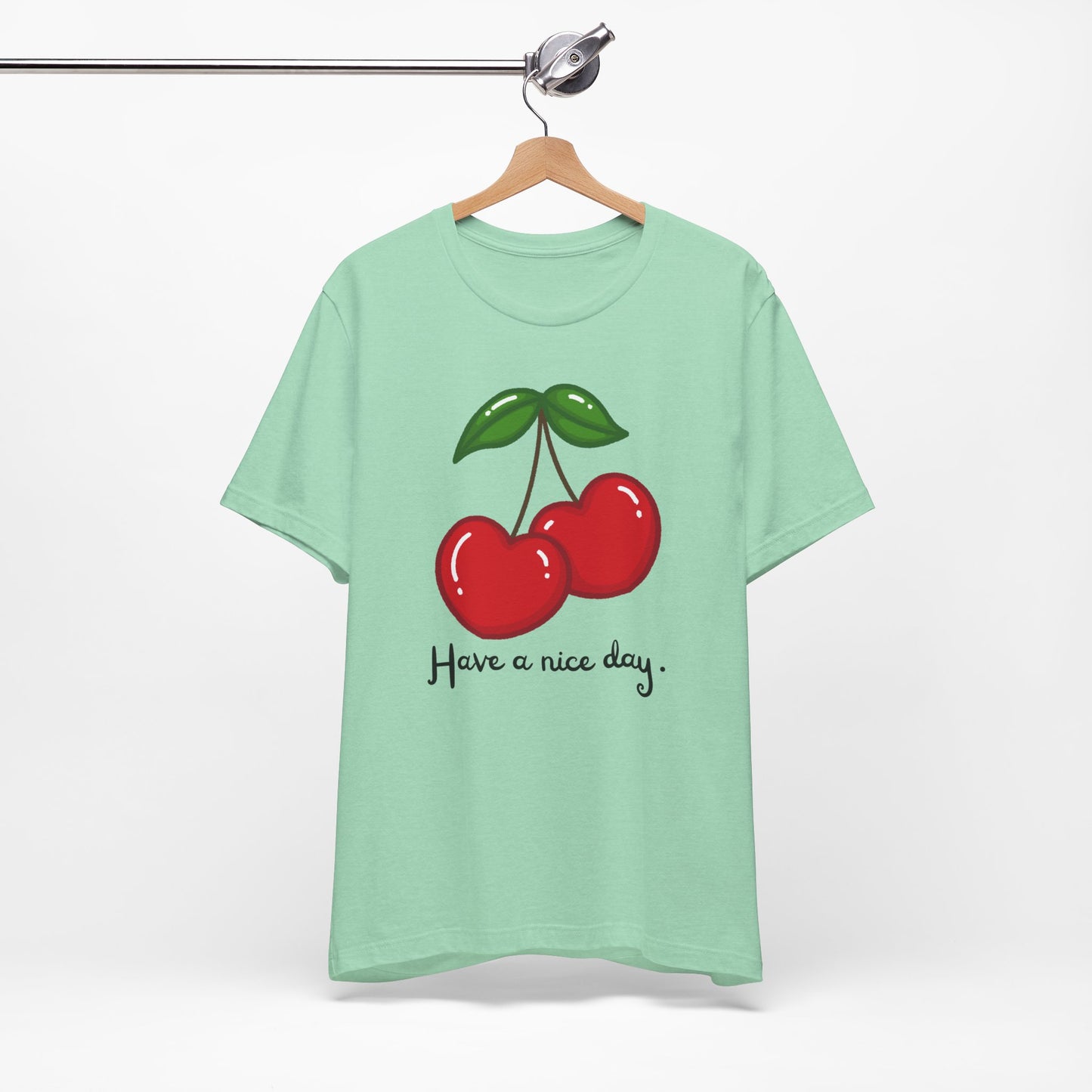 Have a Nice Day Cherry Hearts Tee