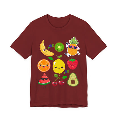 Cute Fruit Friends Kawaii Foodie Tee