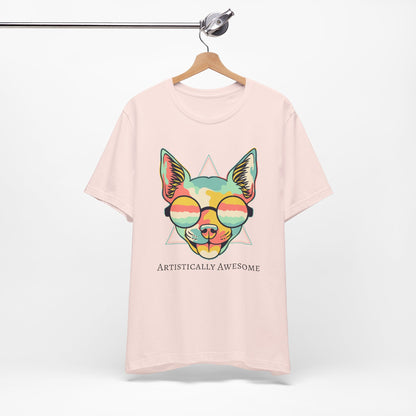Colorful Artistic Cat Tee
