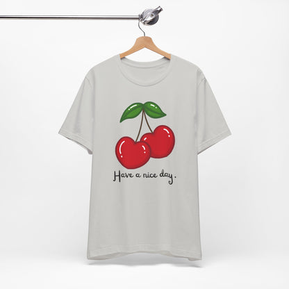 Have a Nice Day Cherry Hearts Tee