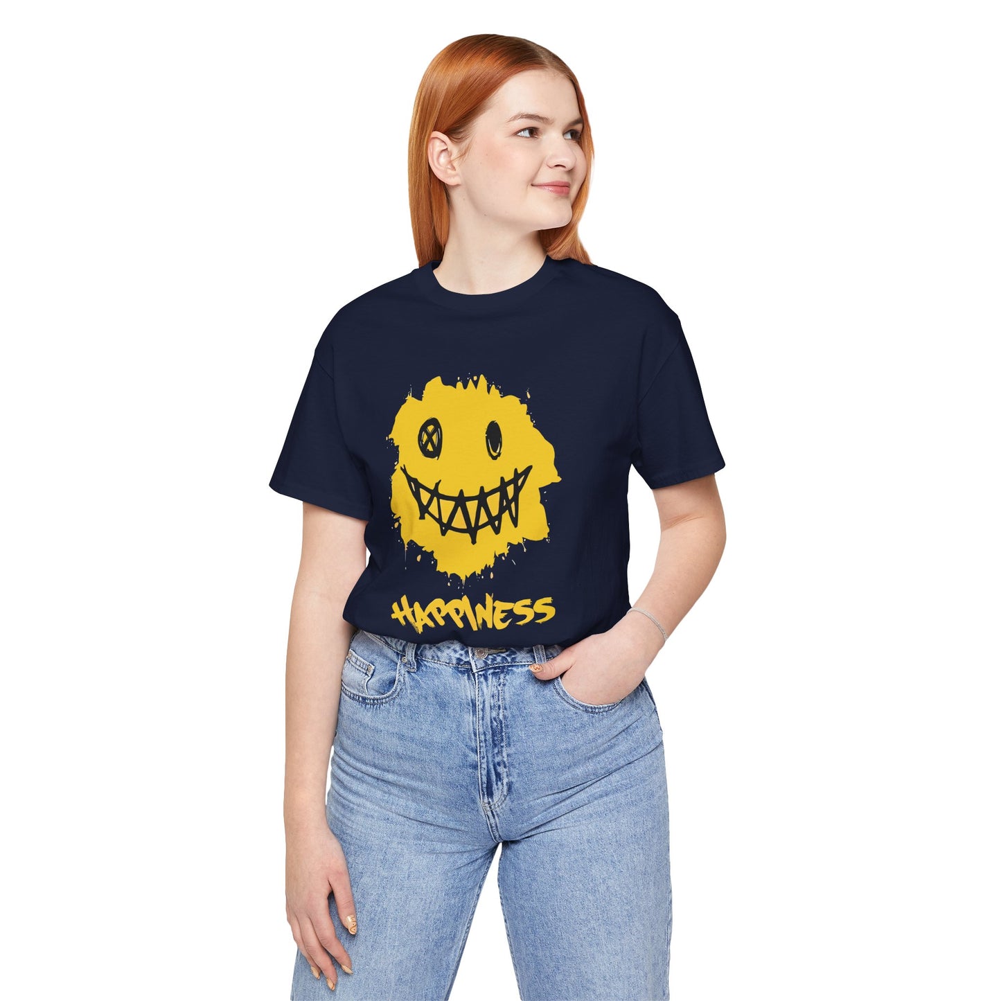 Grungy Happiness Smiley Tee
