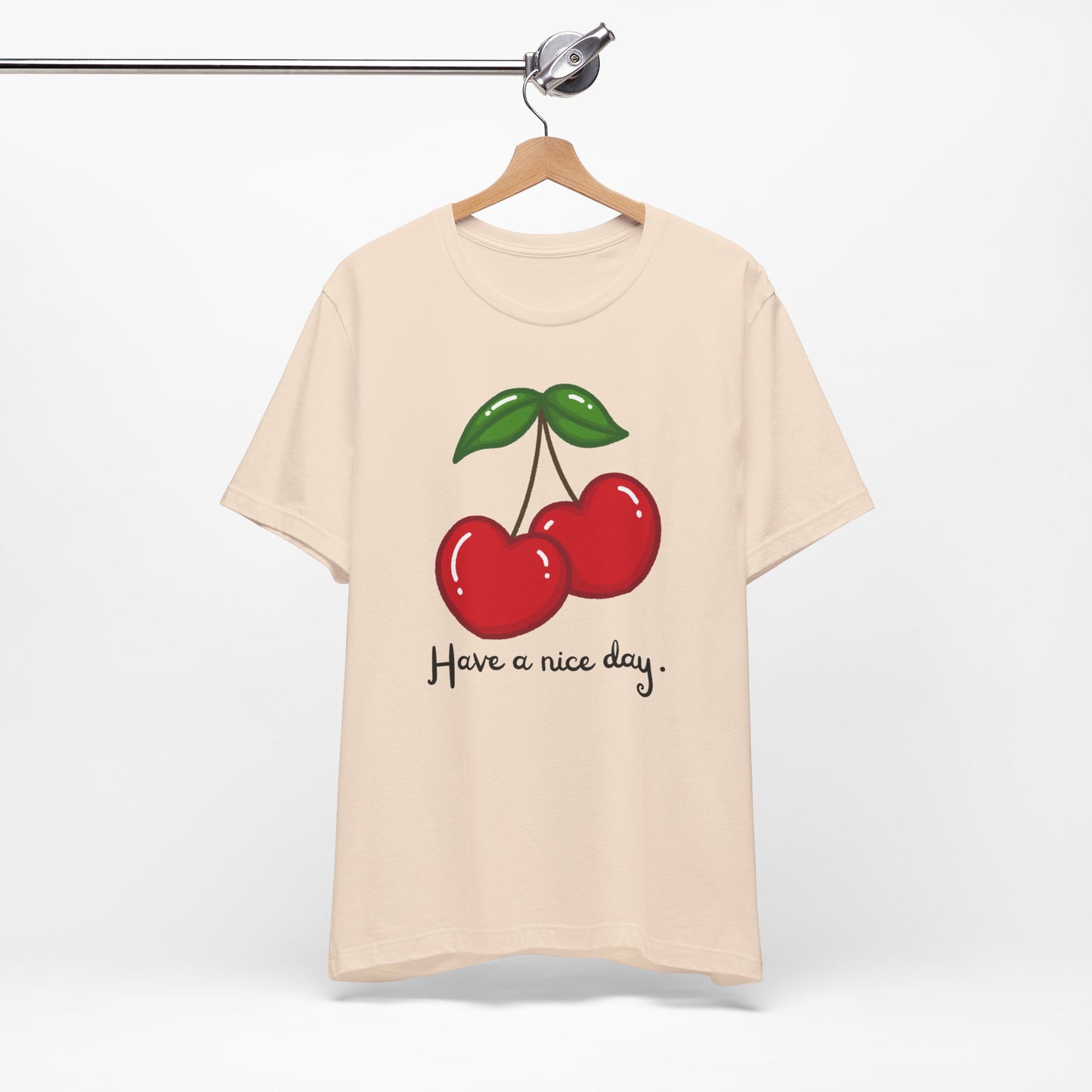 Have a Nice Day Cherry Hearts Tee