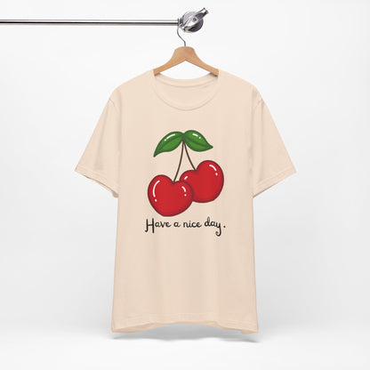 Have a Nice Day Cherry Hearts Tee