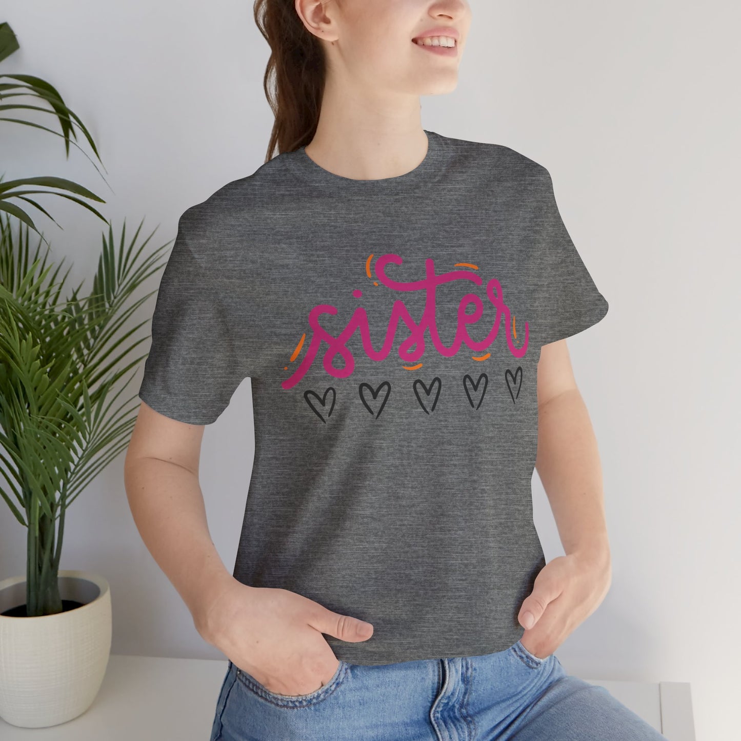 Sister Love Hearts Tee