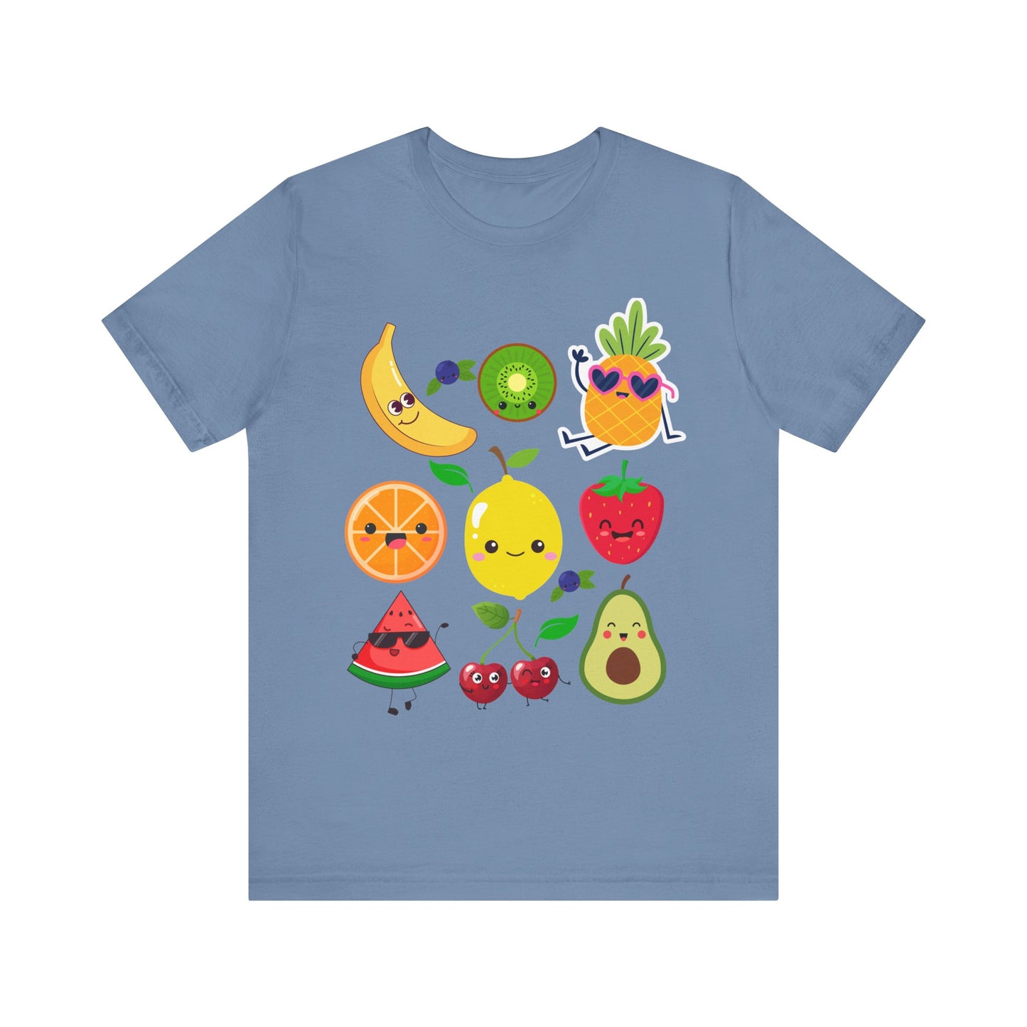 Cute Fruit Friends Kawaii Foodie Tee