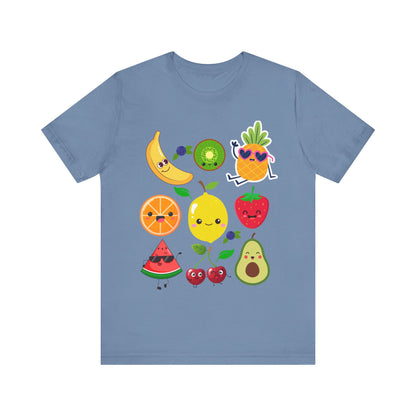 Cute Fruit Friends Kawaii Foodie Tee
