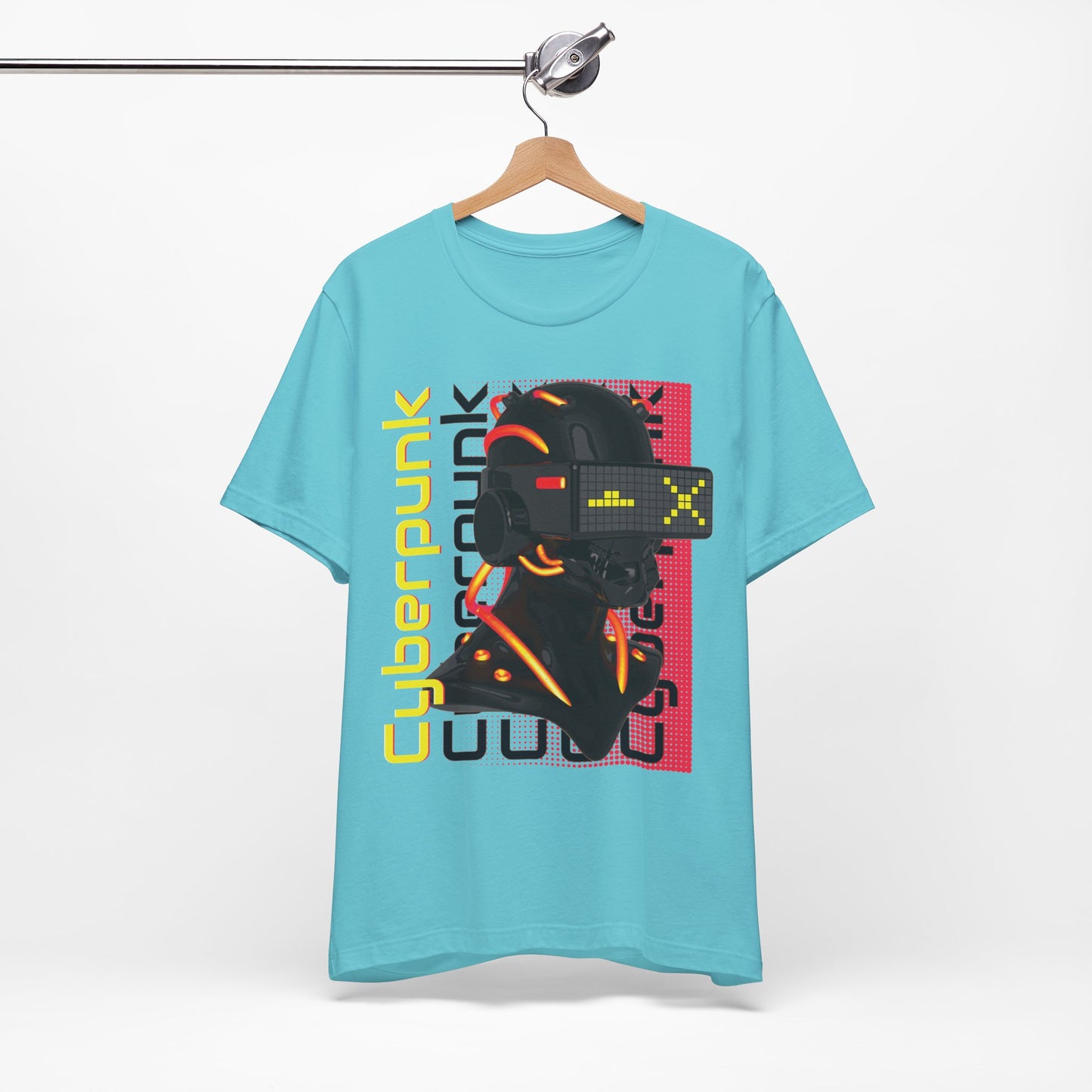 Cyberpunk Glitch Head Tee